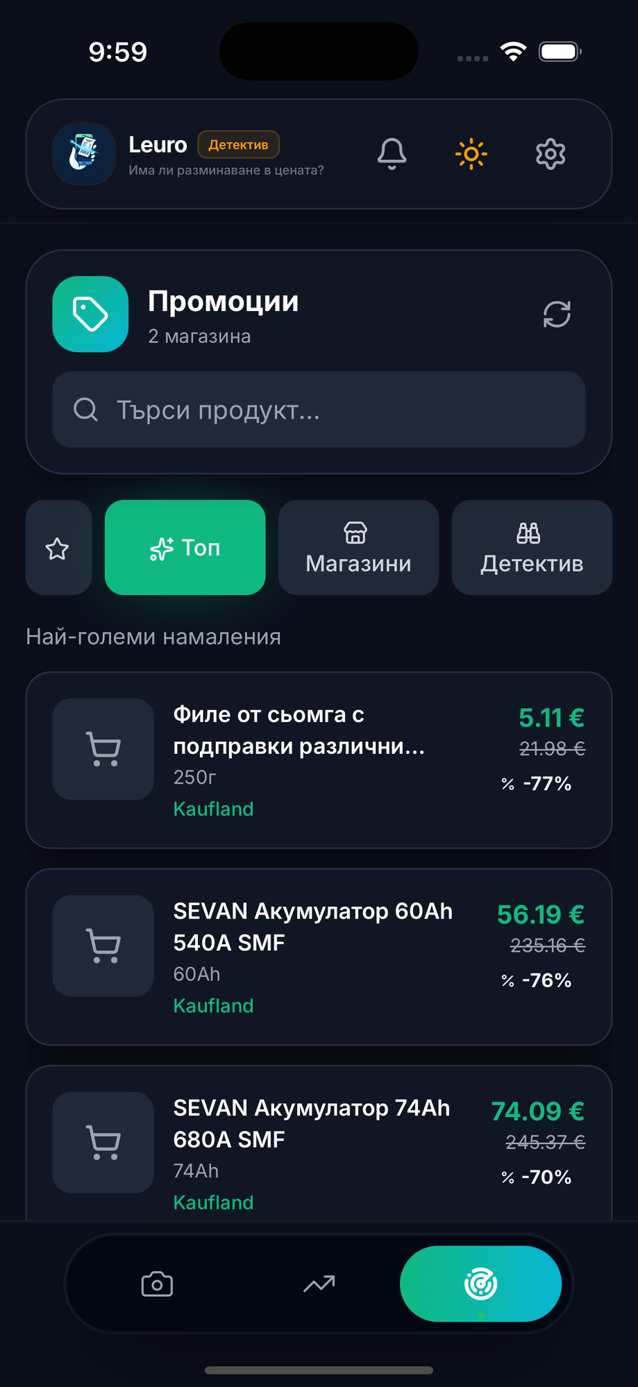 Промоции в Leuro