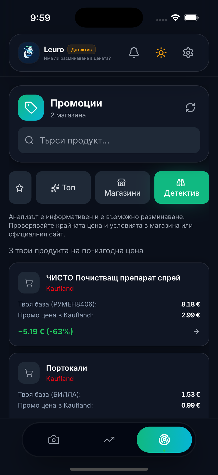 Детектив в Leuro